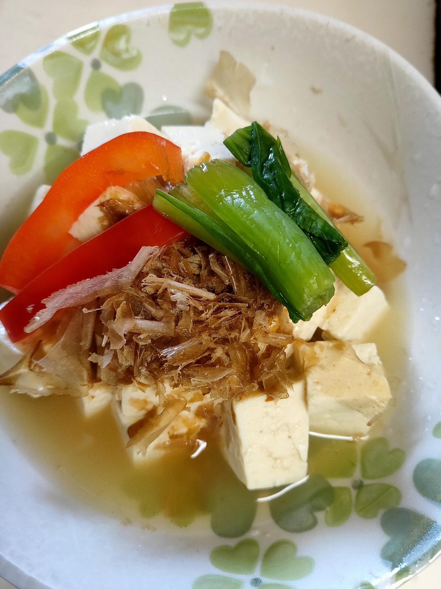 温豆腐の作り置き野菜のせ☆