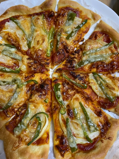 ホームベーカリーなしで、ビニール1枚でピザ生地が作れました！お気に入りのリピレシピです。
