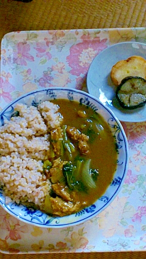 焼き野菜添え　ベジカレーライス♪