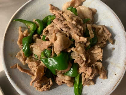 ピーマンと豚肉の肉野菜炒め～焼き肉のたれ仕上げ