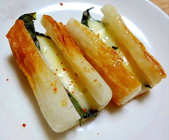 竹輪の大葉チーズはさみ焼き レシピ 作り方 By デラみーやん 楽天レシピ