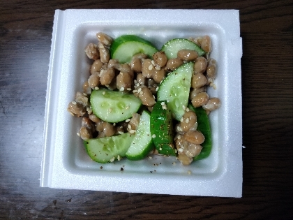 きゅうりピリ辛納豆