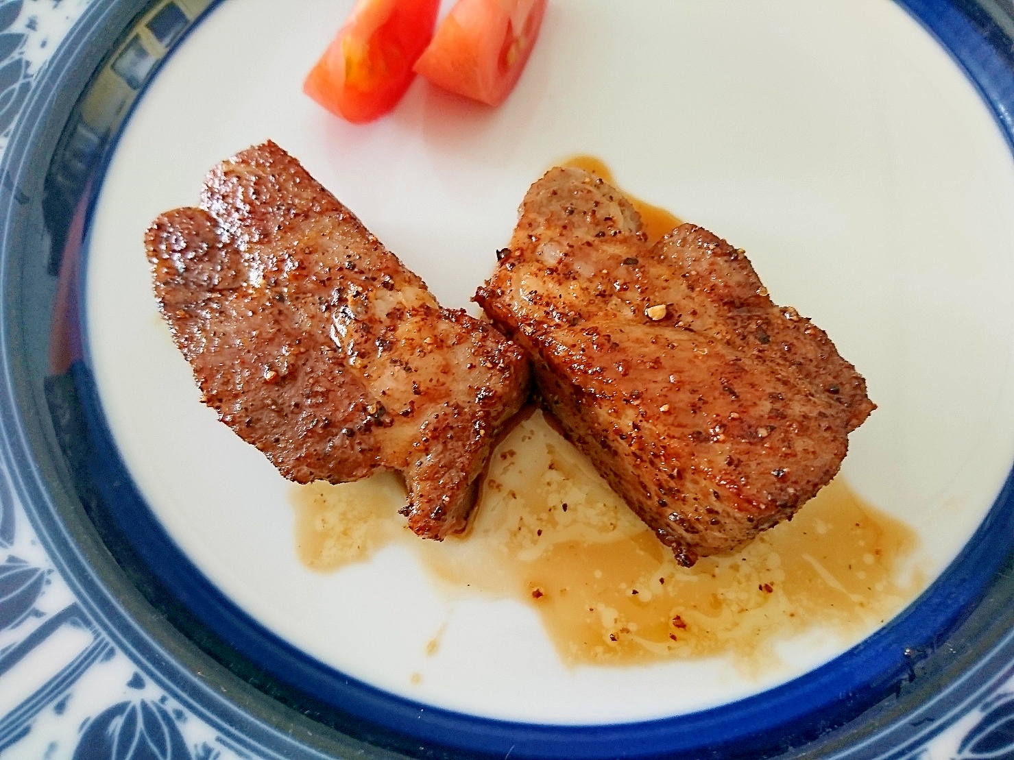 豚かたまり肉のステーキ レシピ 作り方 By ビッグさん 楽天レシピ