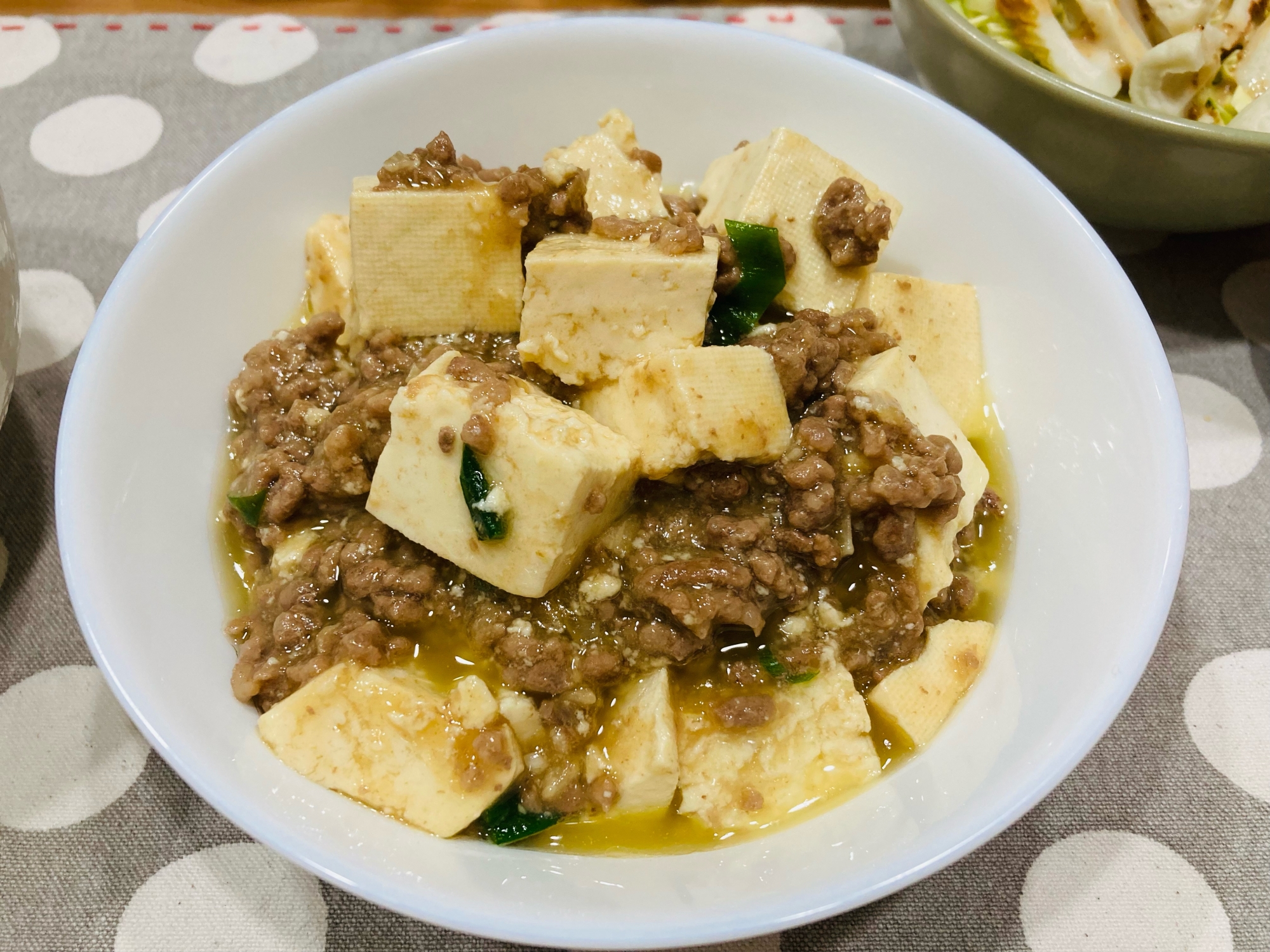 簡単な調味料で！辛くない麻婆豆腐