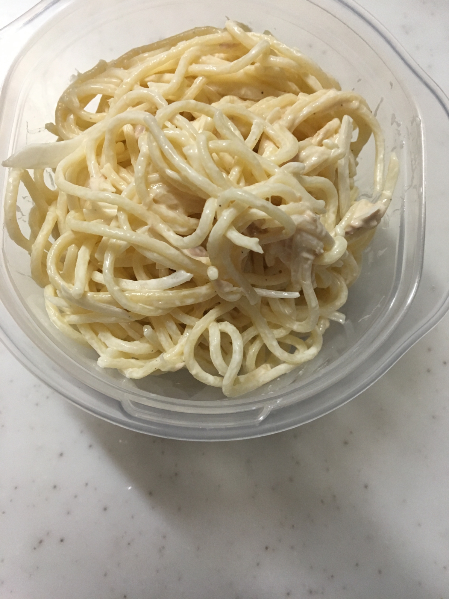 ツナと新玉ねぎのスパゲティサラダ(*^^*)☆