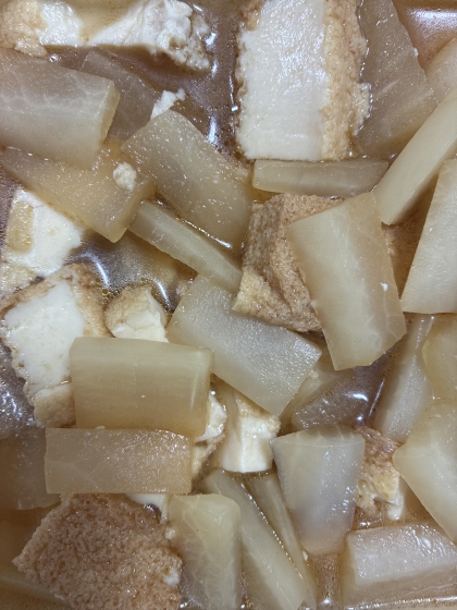 厚揚げと大根の煮物