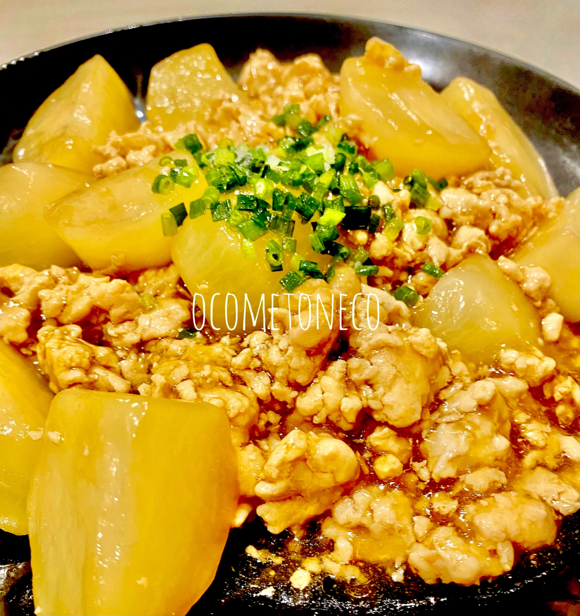熱々！ほくほく！かぶと鶏ひき肉のあんかけ❁