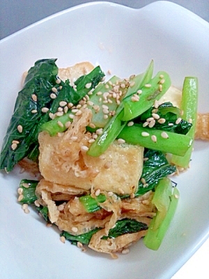 あと1品に☆小松菜と豆腐の醤油炒め