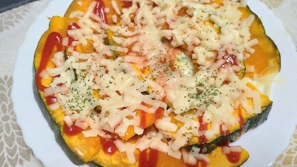 レンジで簡単★カボチャのチーズ焼き
