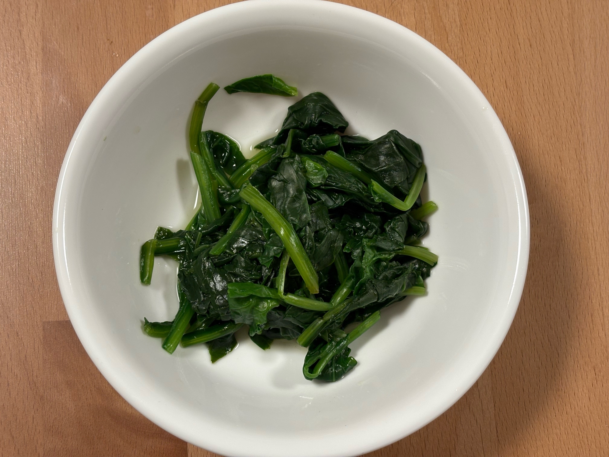 ほうれん草のにんにく風味炒め