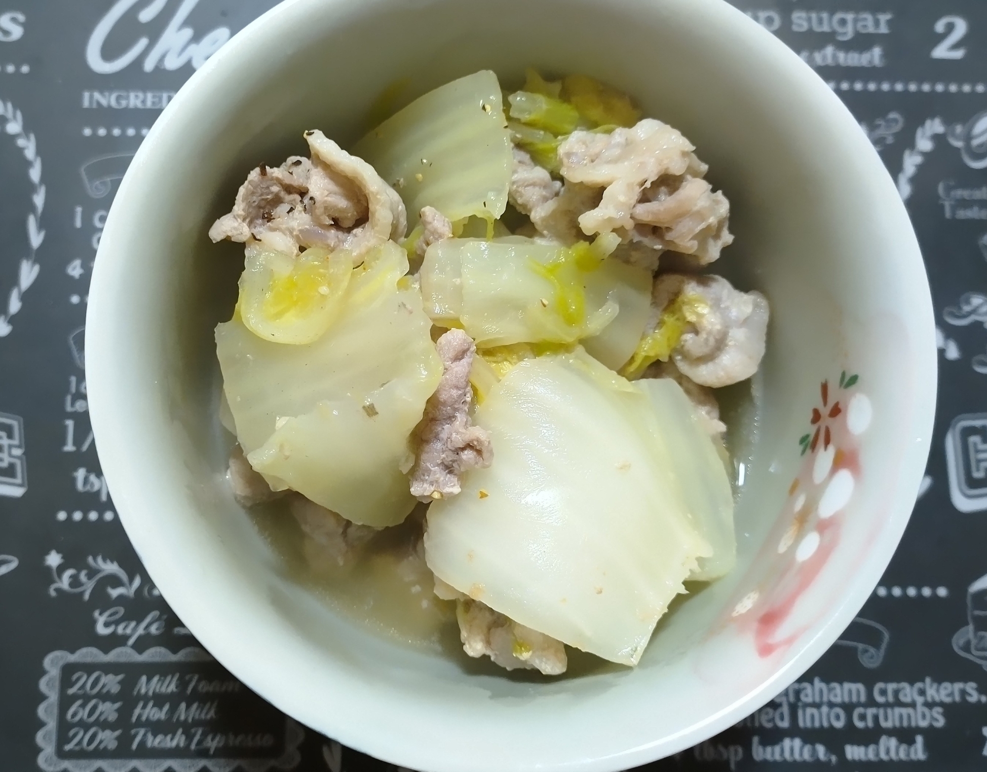 白菜と豚のにんにく和風鍋