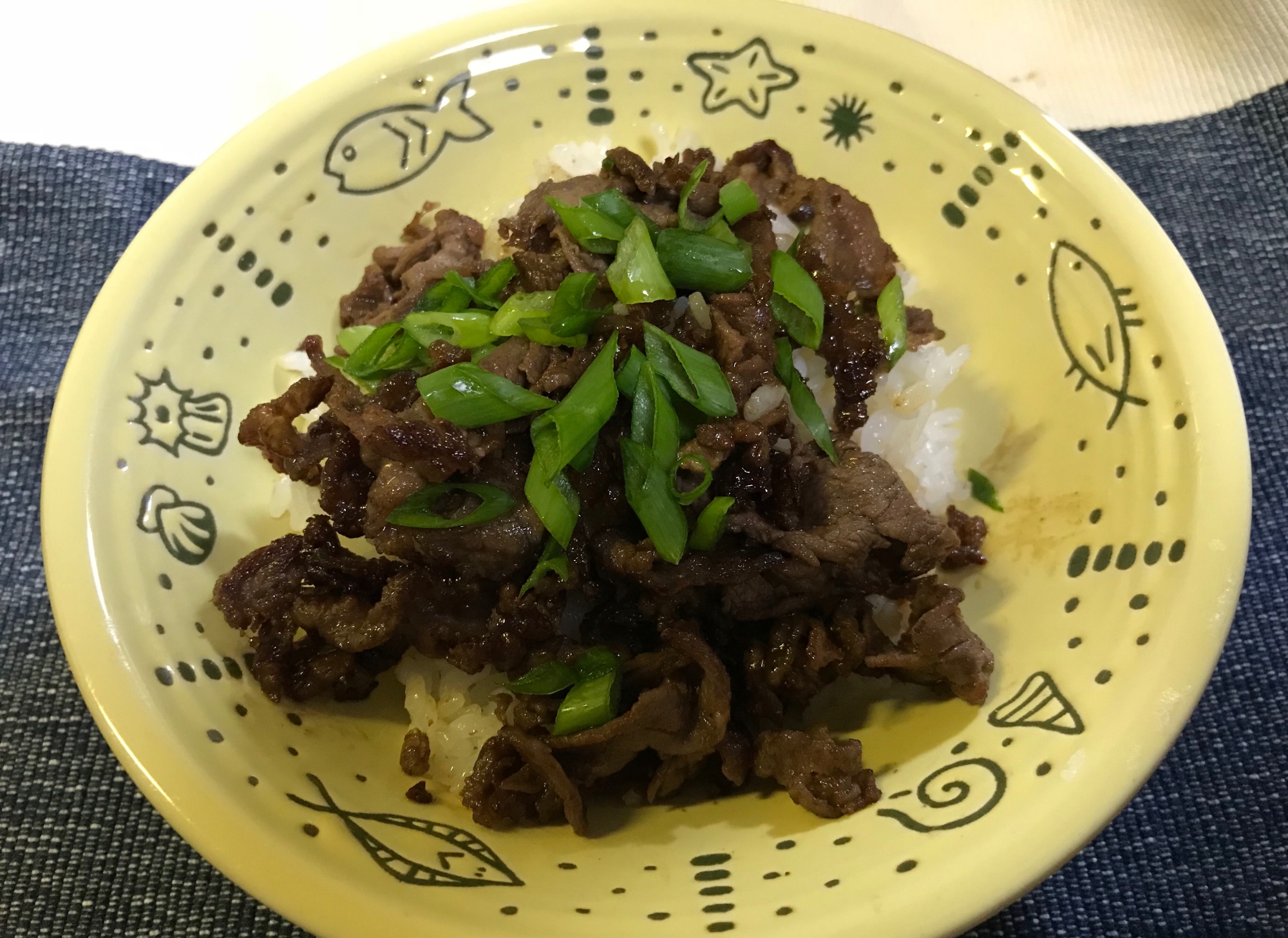 牛肉の甘辛丼☆