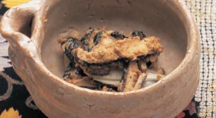 焼きねぎと生椎茸の胡麻和え