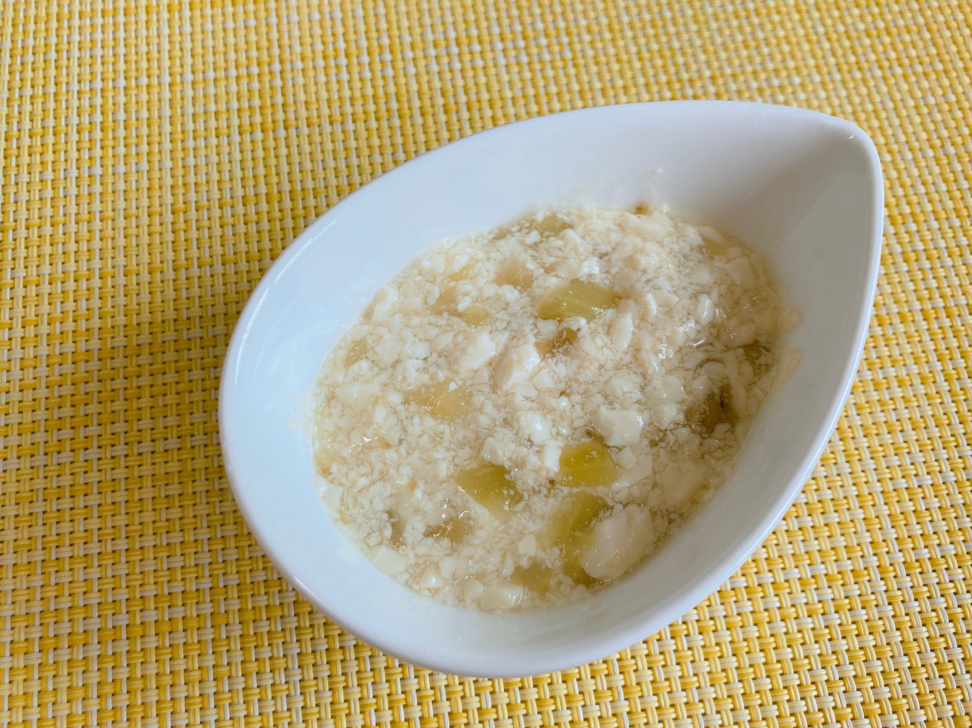 離乳食 初期 なすと豆腐のとろとろ煮 レシピ 作り方 By ちいぼう 楽天レシピ 離乳食 初期 なすと豆腐のとろとろ煮 レシピ 作り方 By ちいぼう 楽天レシピ