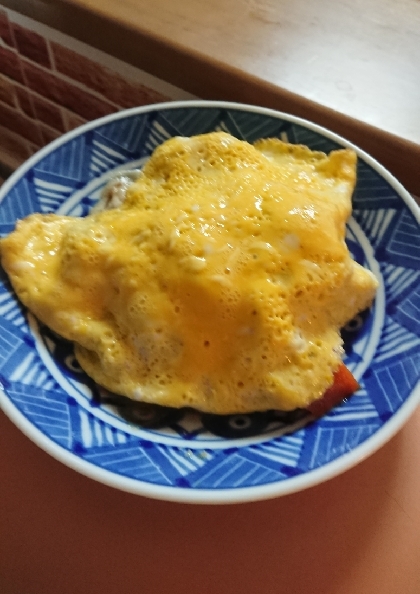 ♥　肉じゃがの残りで！　肉じゃがオムレツ　♥