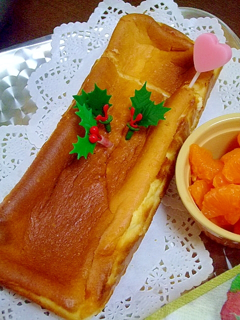 オレンジ風味★ベークドチーズケーキ