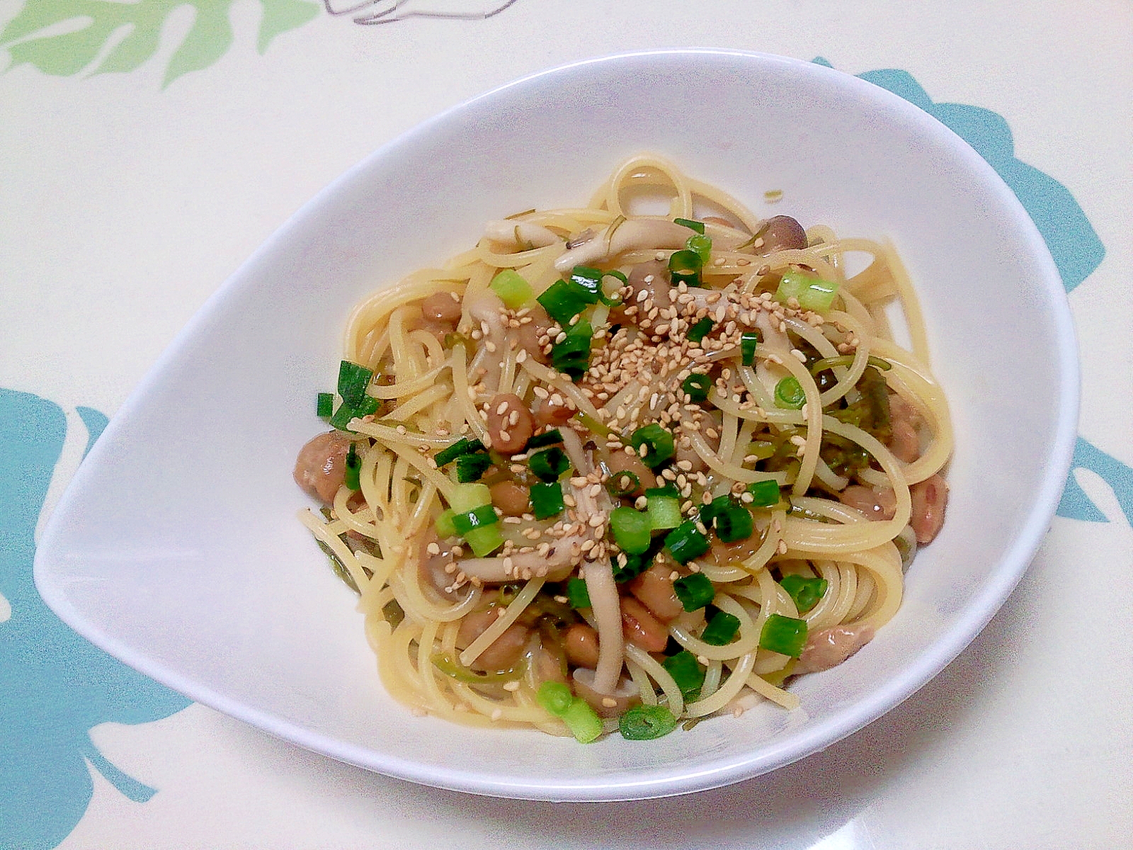 めかぶ納豆パスタ++