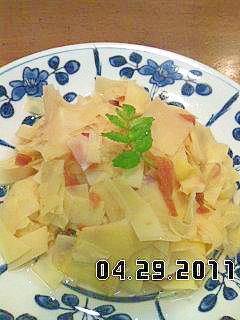 筍の姫皮梅煮