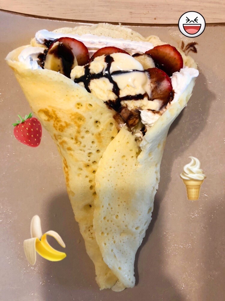 お家でクレープ♡ホットケーキミックスで簡単に♪