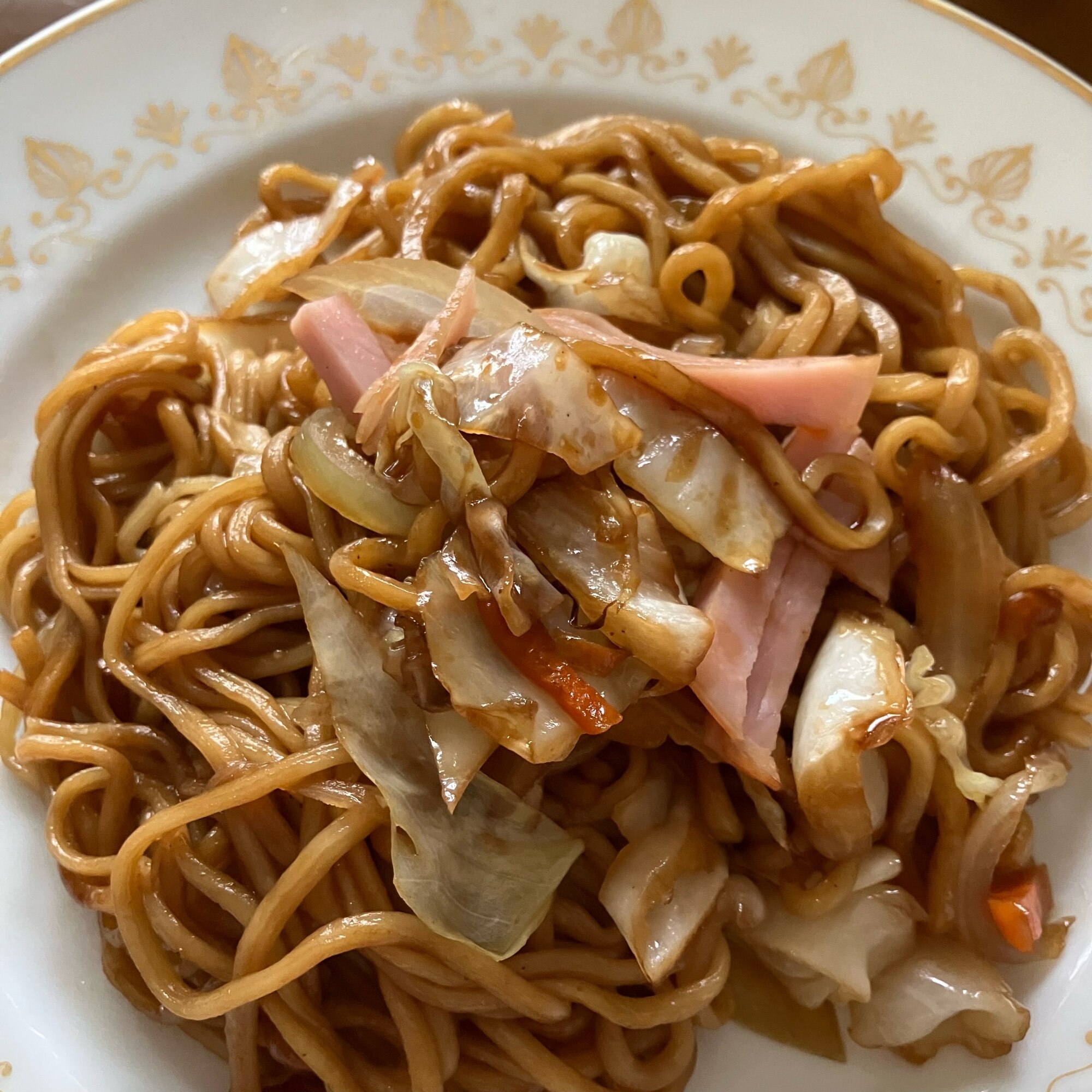 ペヤングソース焼きそば フライパン