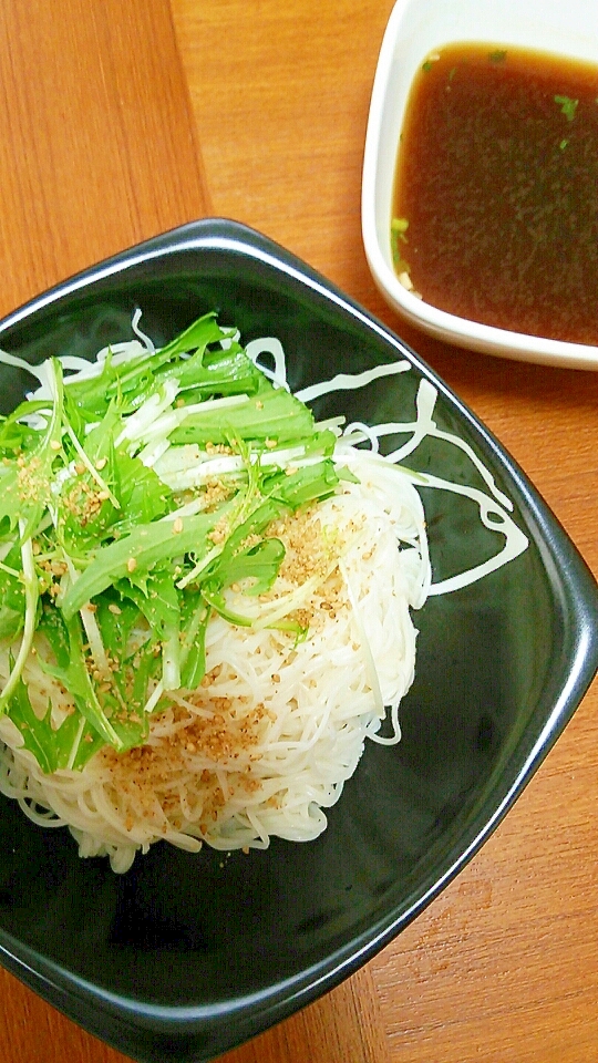 素麺で変わりつけ麺