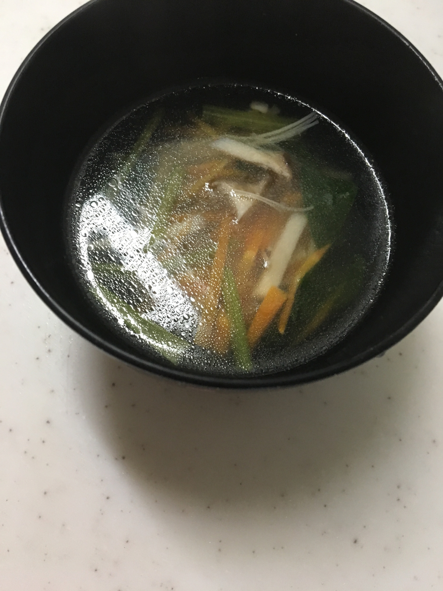 エノキとエリンギと小松菜の中華スープ(^○^)