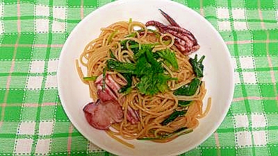 イカと青しその和風パスタ