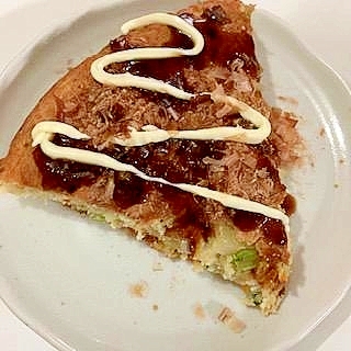 残り野菜で　☆　でっかいお好み焼き