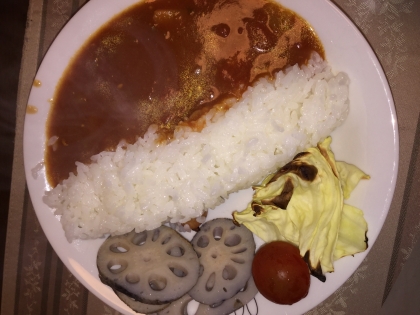 スープカレーを「ダムカレー」に盛ってみました♪