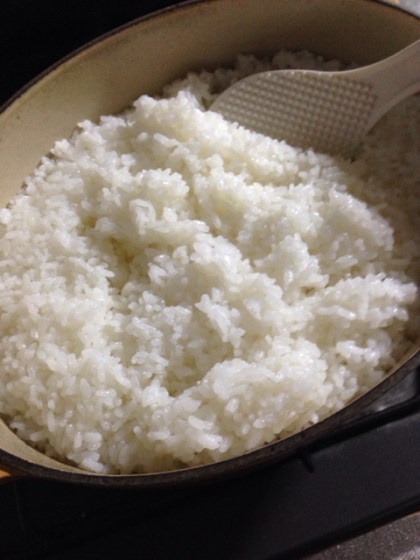 土鍋で白米