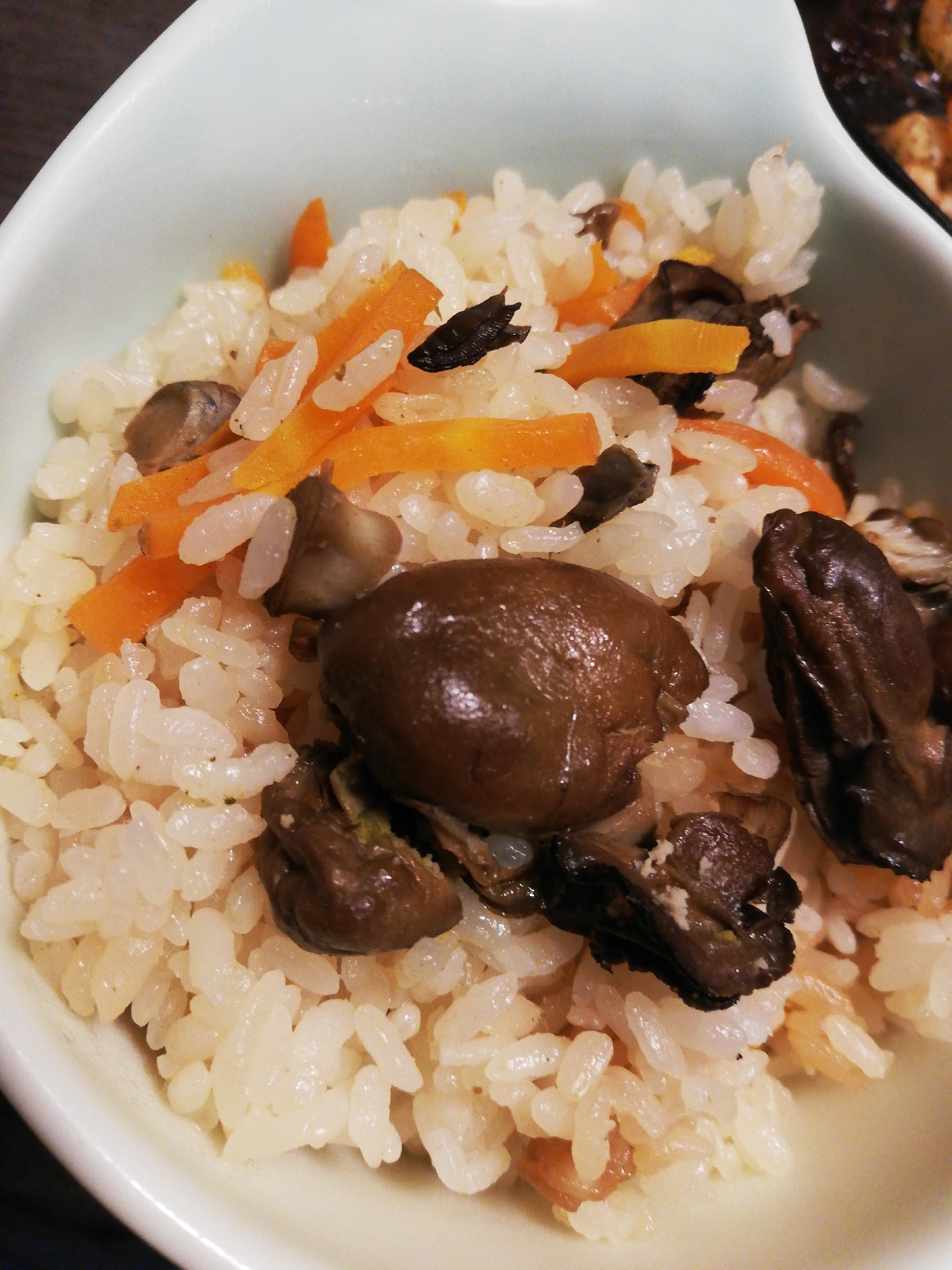 燻製牡蠣の炊き込みご飯
