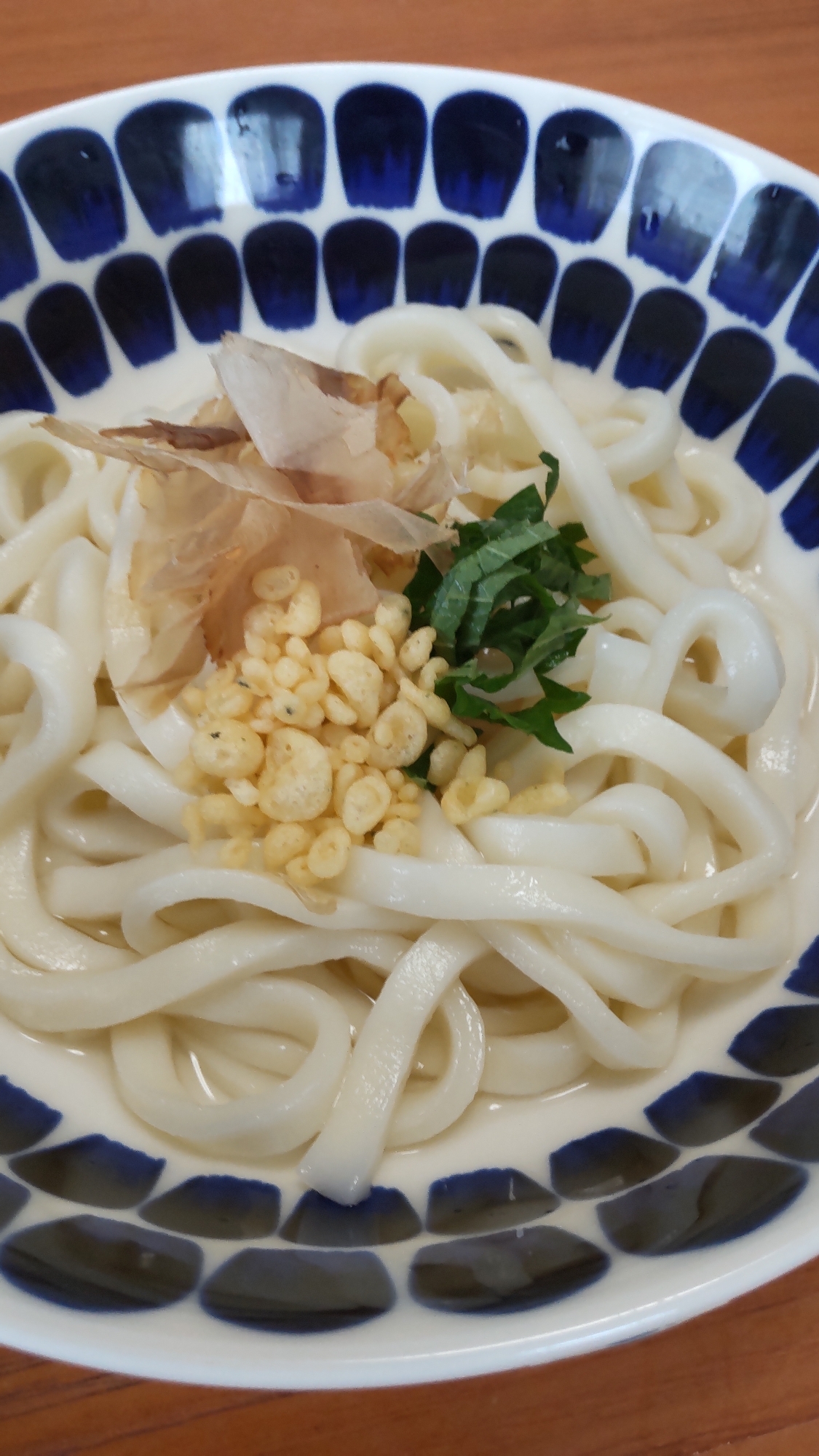 大葉と揚げ玉と花かつおdeぶっかけうどん☆
