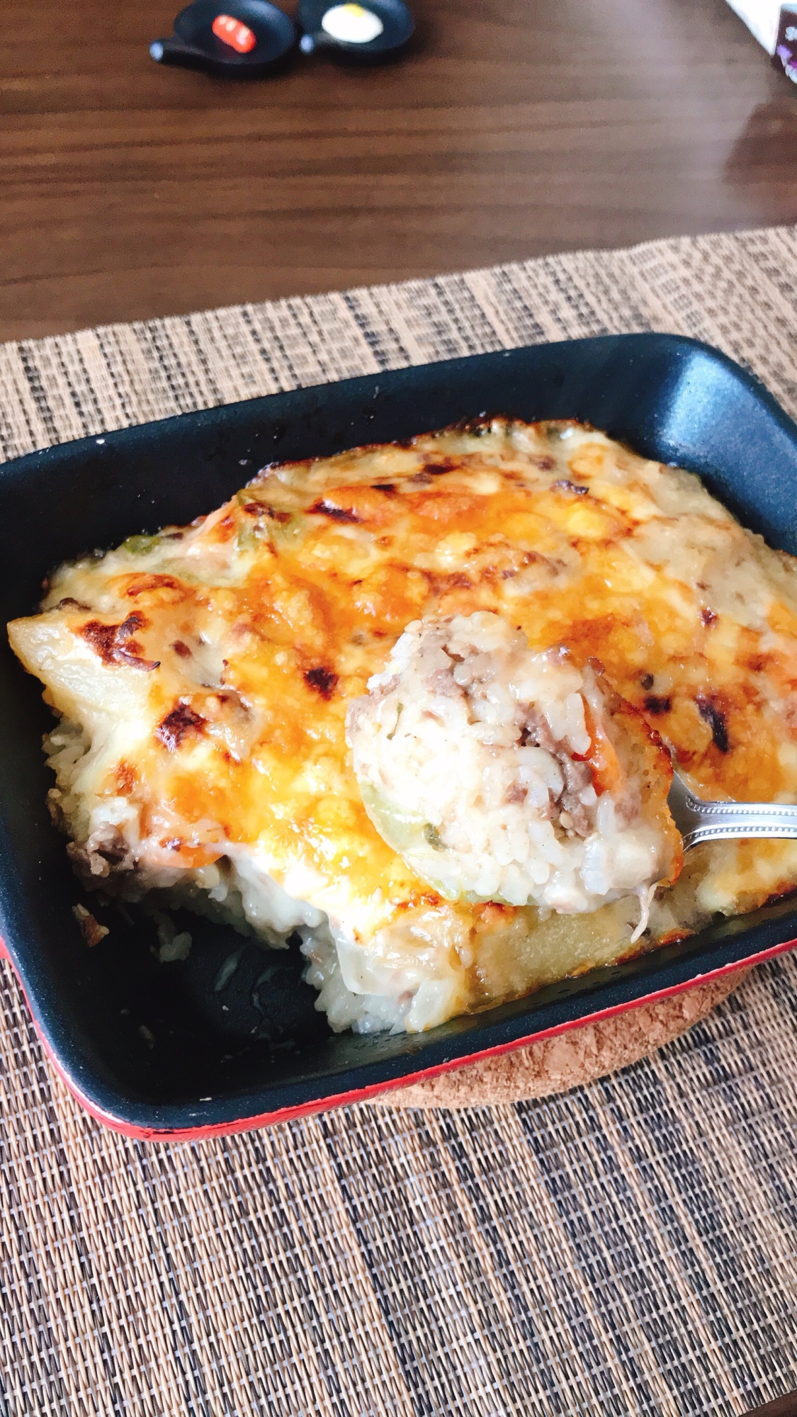 肉じゃがリメイク!簡単グラタン風ドリア