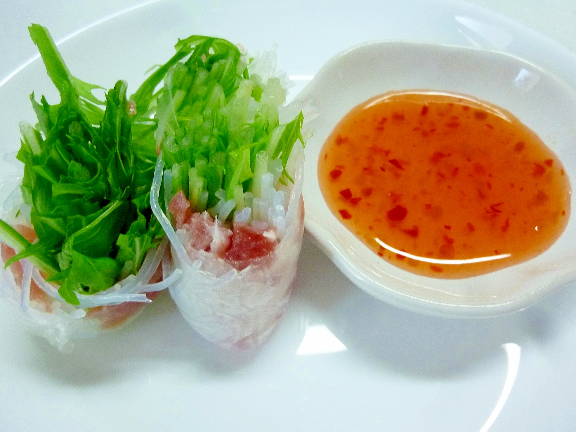 ☆生ハム＊水菜＊春雨の生春巻き☆