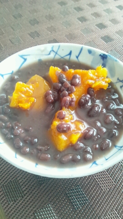 かぼちゃと小豆の煮物☆