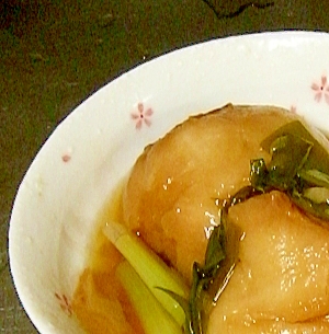 和食の一品、焼き麩のあんかけ煮