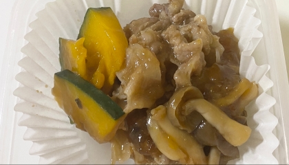 味付けトンテキ肉と野菜炒め