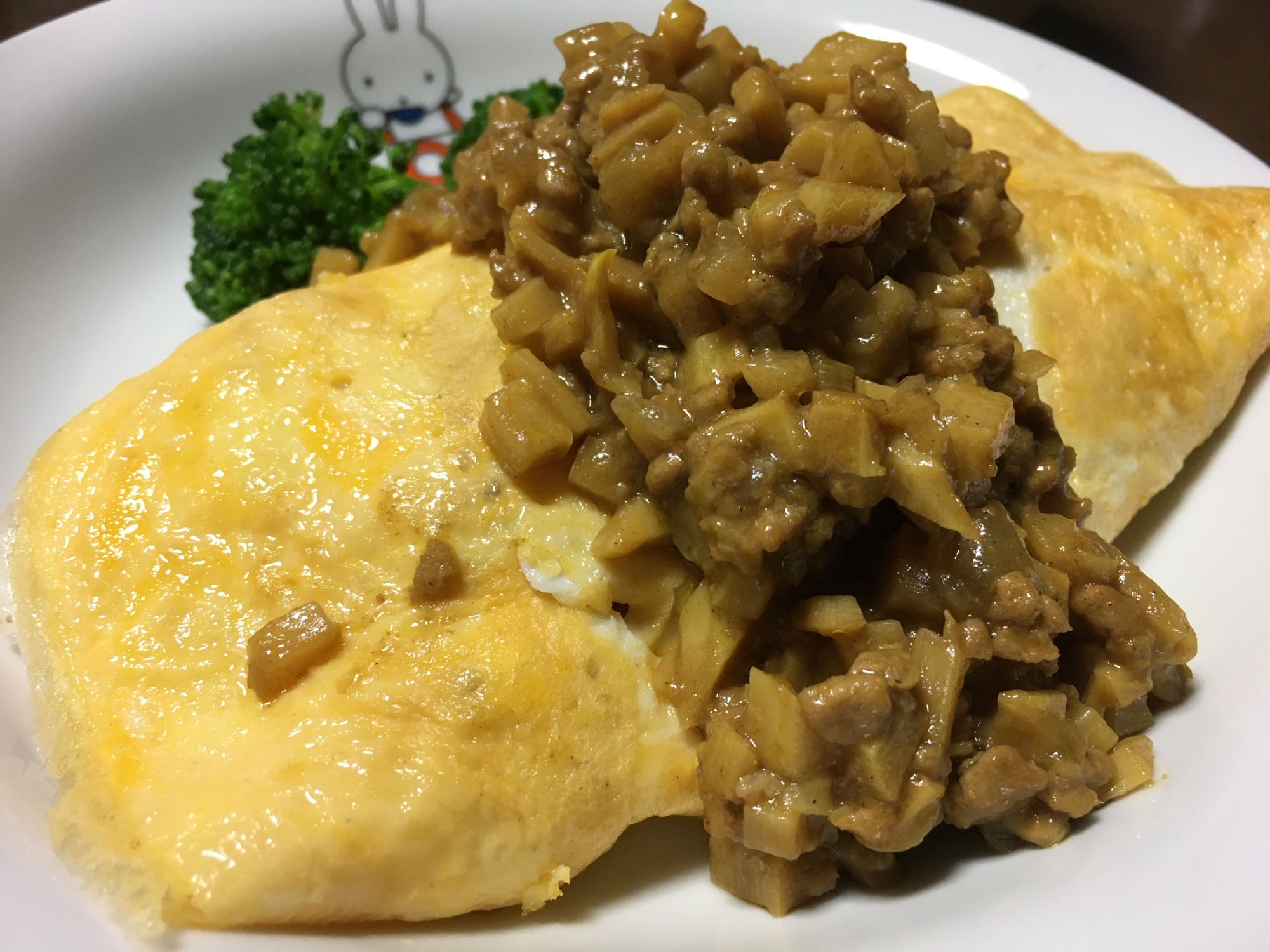 残ったカレーで☆オムカレー