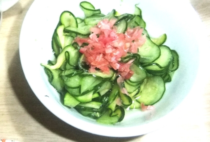 きゅうりとみょうがの酢の物