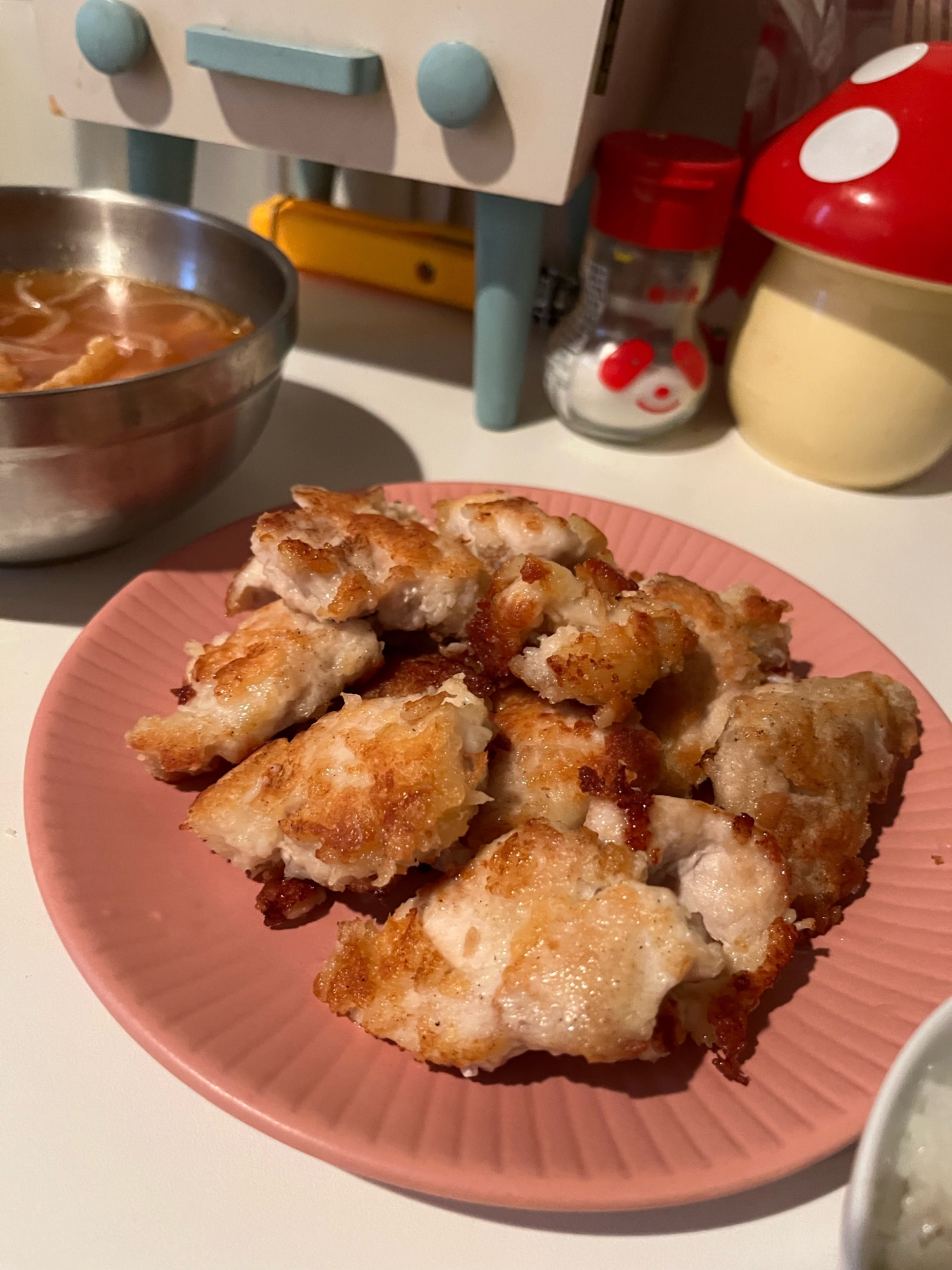 ♬*ﾟ鶏肉のかりかりパン粉焼き♬*ﾟ