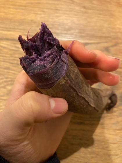 紫芋でも美味しく焼けました‼︎