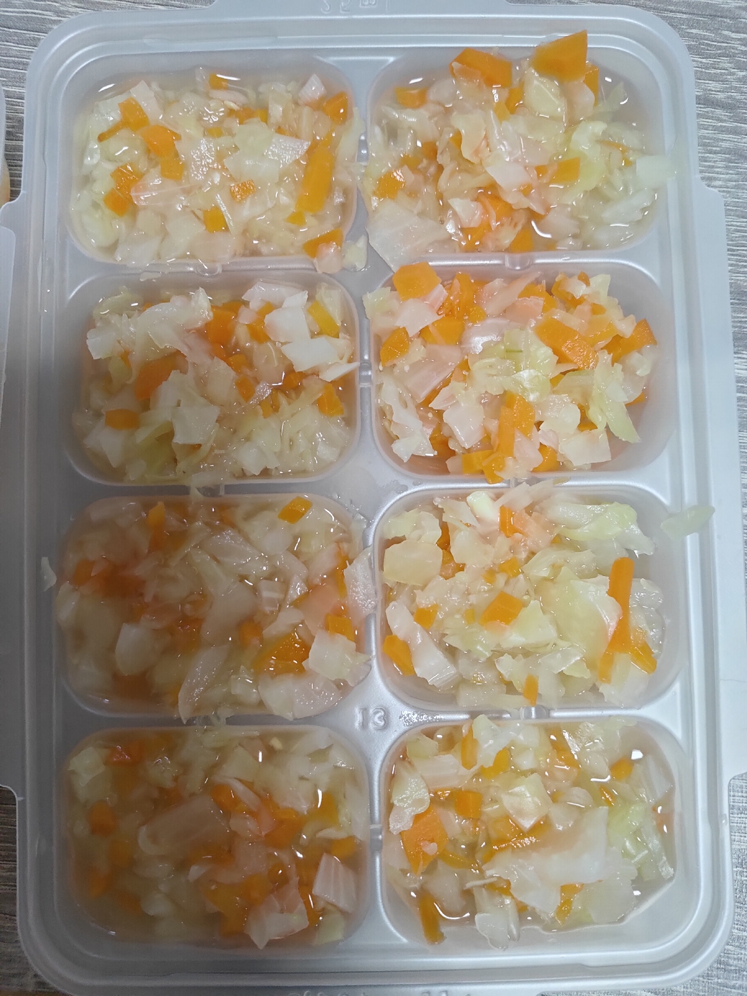 にんじん、玉ねぎ、キャベツのまとめ味噌煮 離乳食