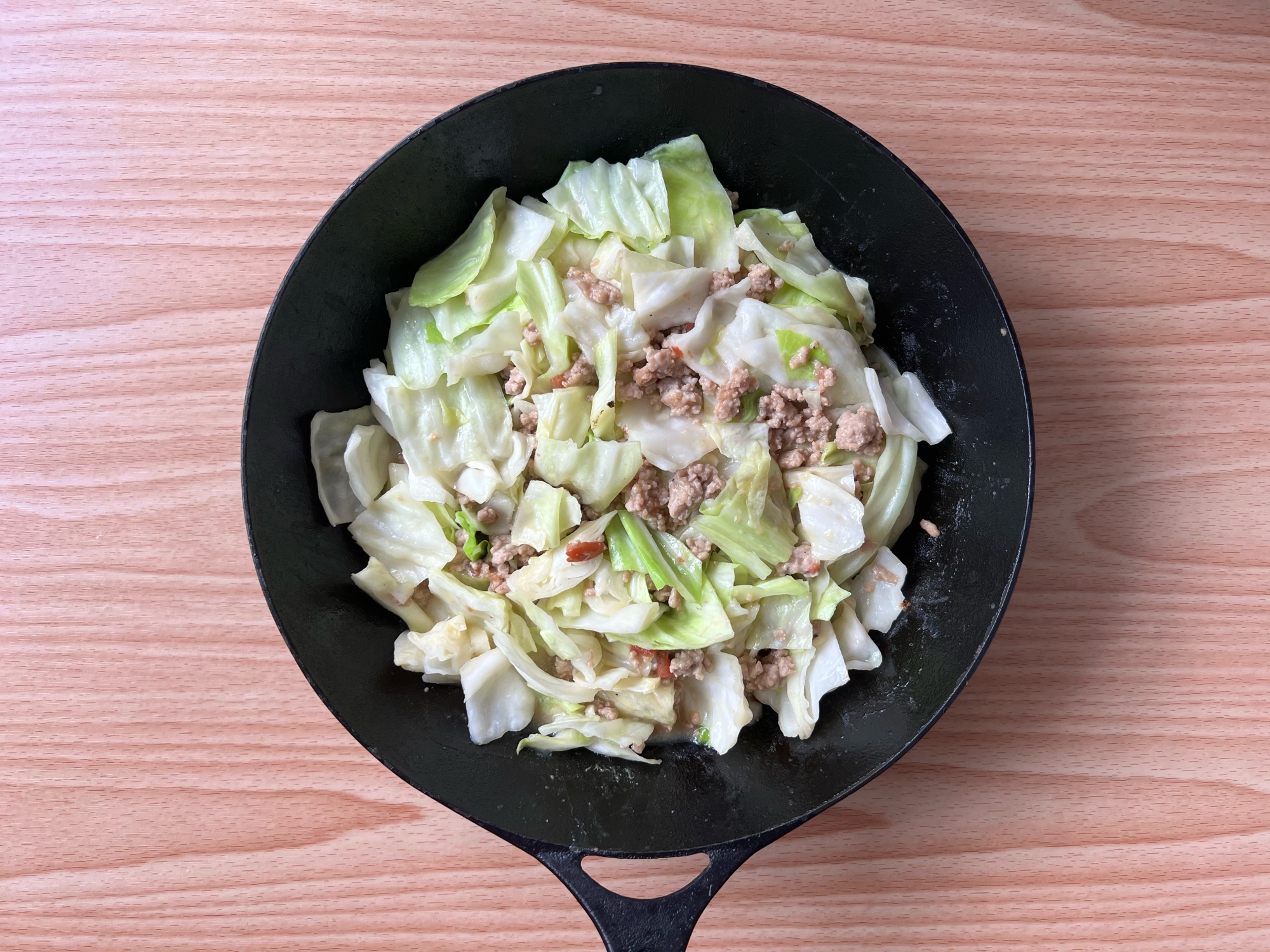 キャベツと厚揚げの味噌炒め