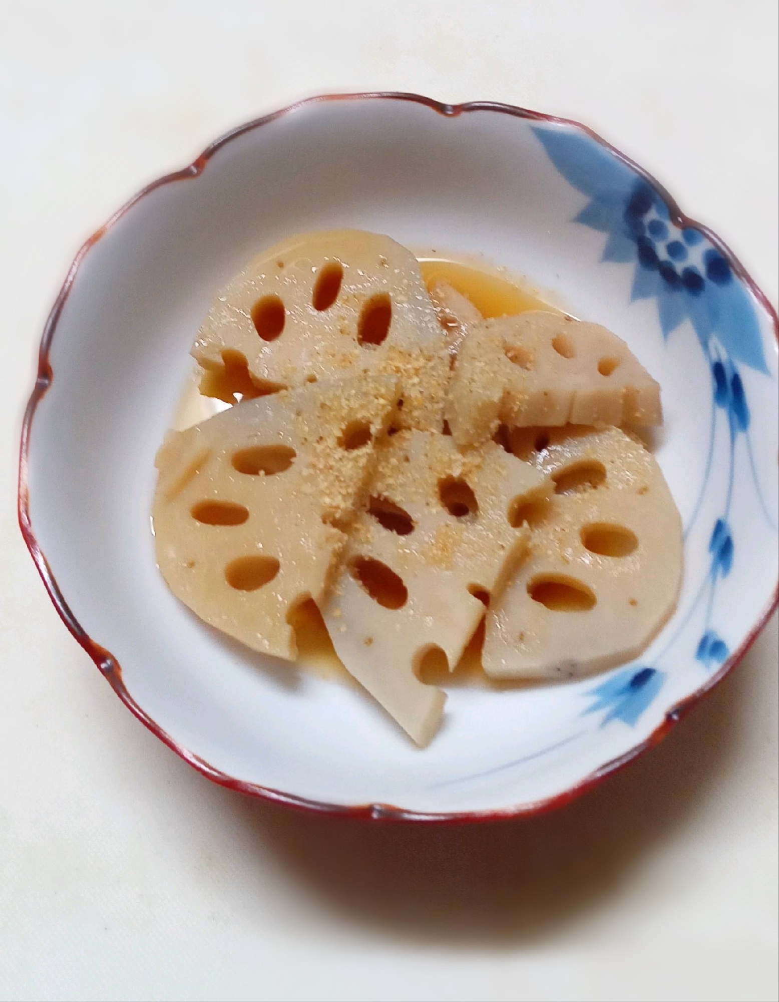 めんつゆでれんこんの煮物