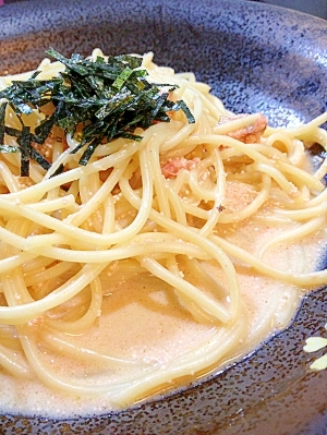 超簡単 時短 レンジで豆乳たらこソース パスタ レシピ 作り方 By ゴールデンアルジータ 楽天レシピ