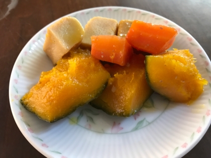 高野豆腐☆人参☆冷凍かぼちゃ煮