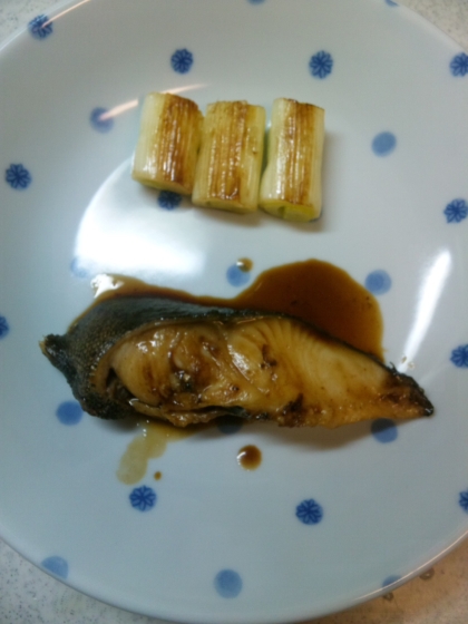 銀鱈のネギ醤油焼き