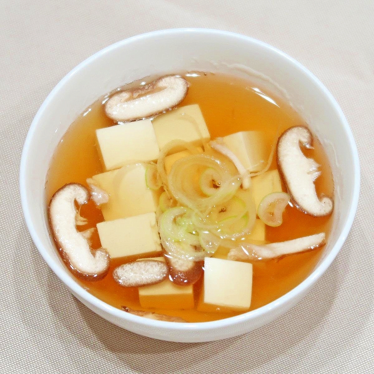 豆腐としいたけのポン酢スープ☆湯豆腐インスパイア