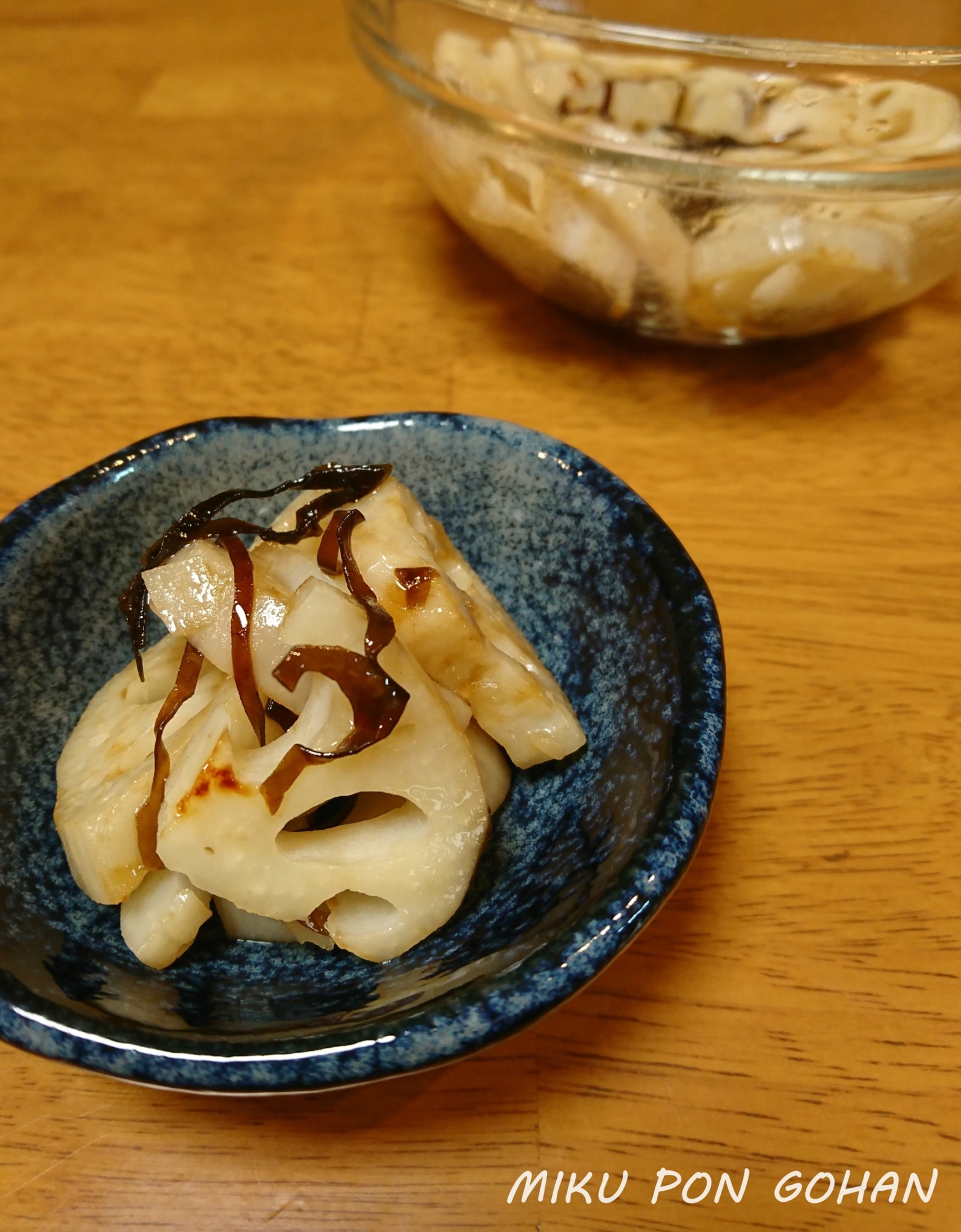 レンチン♪れんこんの塩昆布和え