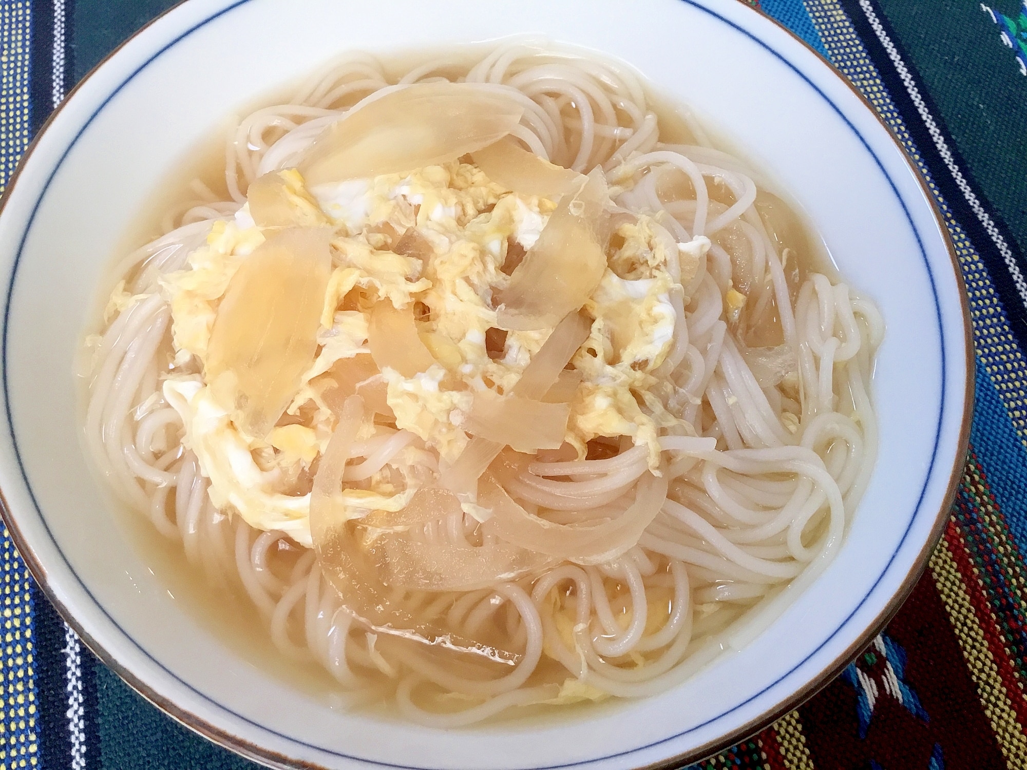 かき玉汁のあったか素麺(にゅう麺) レシピ・作り方 by まゆぱとら｜楽天レシピ